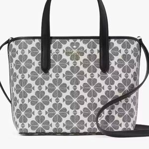 Kate Spade Black and White Floral Tote Bag